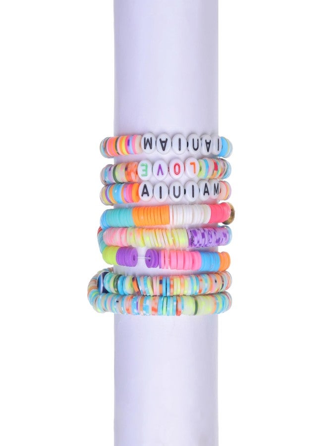Ambitieux DIY Bracelet-Making Kit with 1100+ Clay Beads, 26 Alphabet Beads (Black & White), Smiley & Heart Emojis, Charms & Accessories - Complete Friend Ship Bracelet Jewelry Crafting Set - Image 5